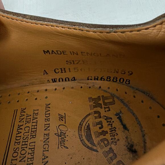 Dr Martens Shoes Mens Size 13 US Brown Leather Oxford Made in England Vintage main image 4